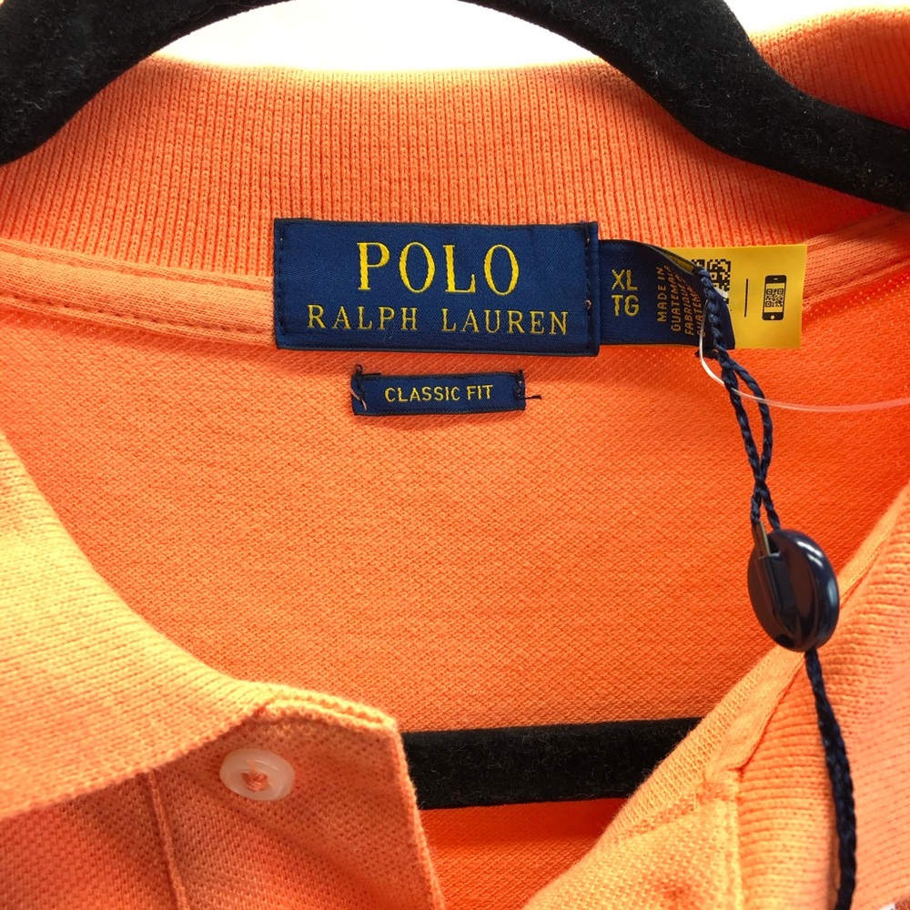 Polo Ralph Lauren Distressed Repaired Orange shirt - Picture 6 of 8